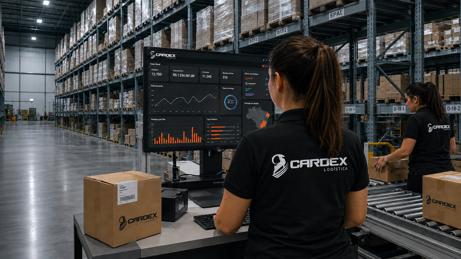Operação da Cardex acompanhada por indicadores logísticos